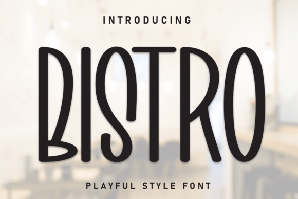 Bistro Font: A Handwritten Display Typeface for Editorial Design