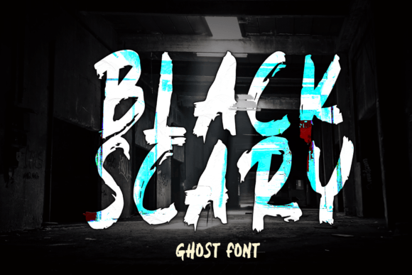 Black Scary Font for Festive Branding