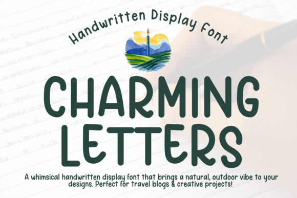 Charming Letters: A Handwritten Display Font for Authentic Branding
