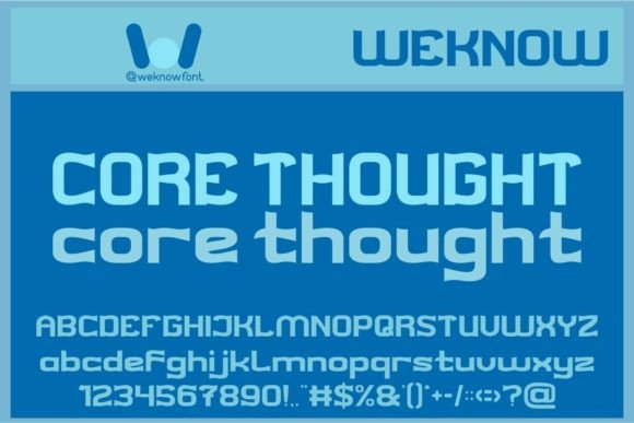 Core Thought Display Font for Campaigns That Need to Stand Out