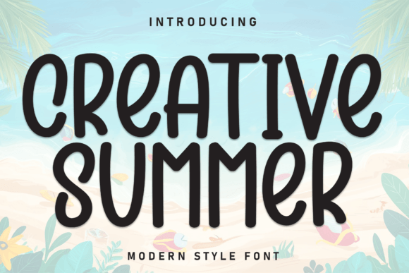 Creative Summer: A Playful Display Font for Handmade Products