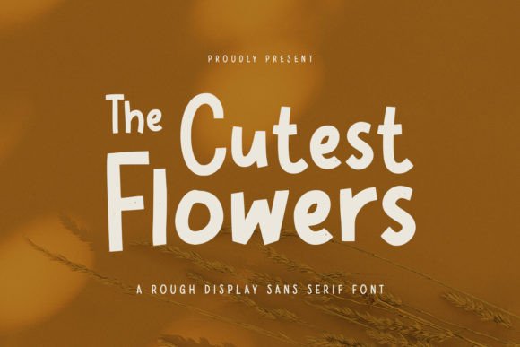 Cutest Flowers Font for Handmade Crafts and Branding