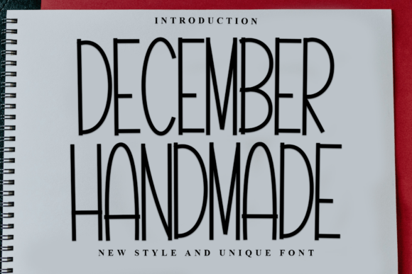 December Handmade Font for Festive Campaigns