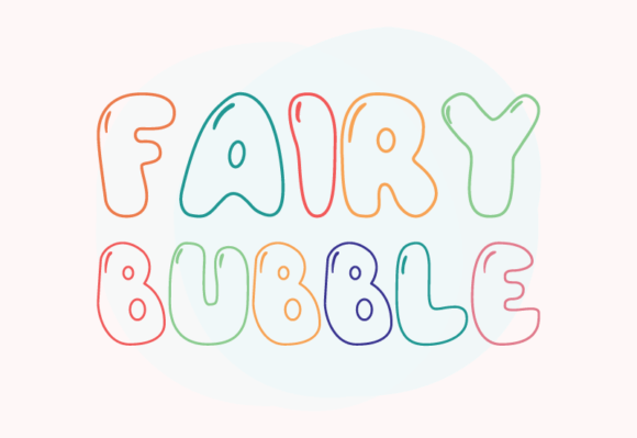 Fairy Bubble Font for Handmade Labels and Shop Branding