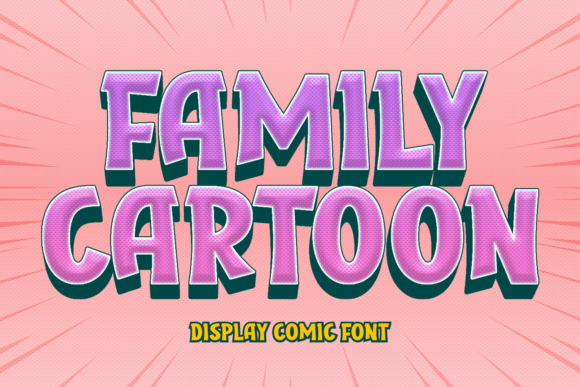 Family Cartoon Font for Web Design