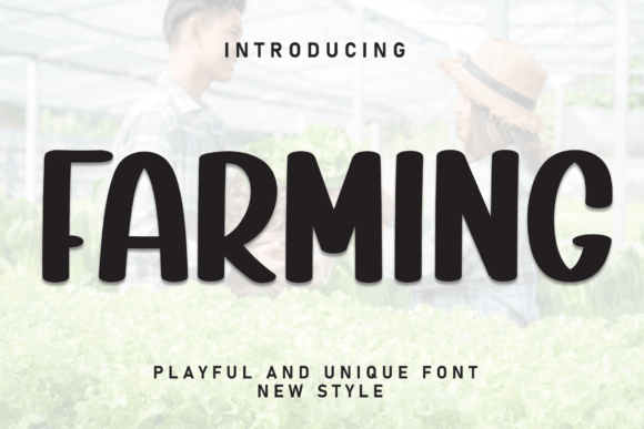 Farming: A Sturdy Display Font for Handmade Labels and Signs