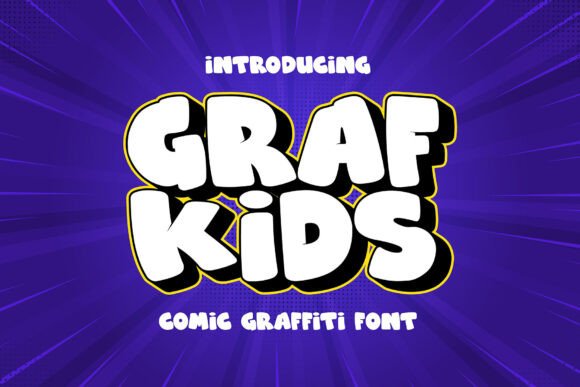 Grafkids: A Playful Display Font for Editorial Design