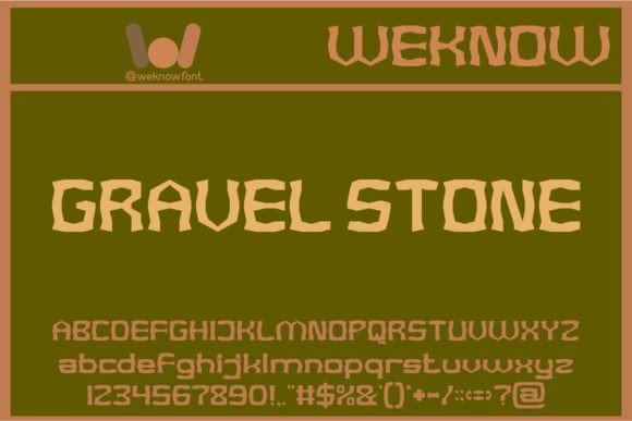 Gravel Stone Font: A Distorted Display Typeface for Bold Campaigns