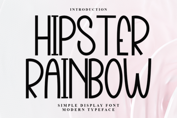 Hipster Rainbow Font for Web Design