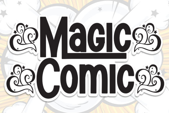 Magic Comic: A Bold Display Font for Editorial Design