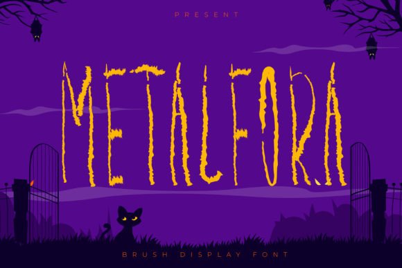 Metalfora: A Playful Display Font