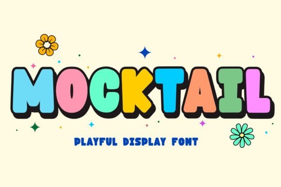 Mocktail: A Bold Display Font for Editorial Design and Branding