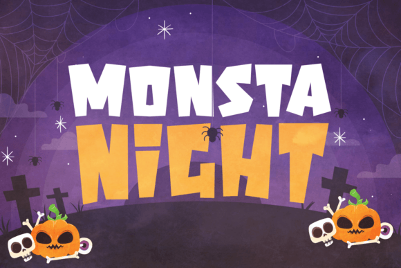 Monsta Night Font: Halloween Elegance