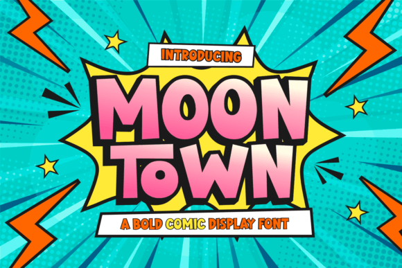 Moon Town Font for Playful and Bold Brand Campaigns