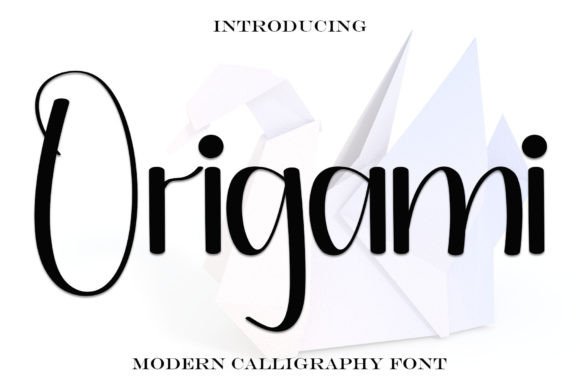 Origami Font: Elegant Handwritten Style