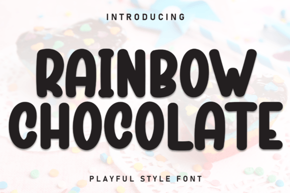 Rainbow Chocolate Font for Creative Brands