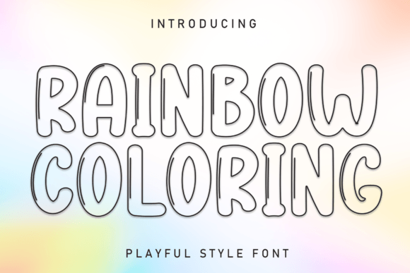 Rainbow Coloring Font Review
