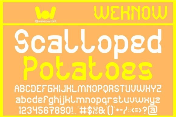 Scalloped Potatoes Font