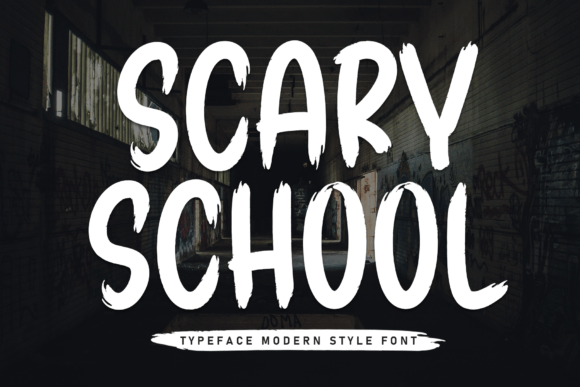 Scary School Font for Web Design