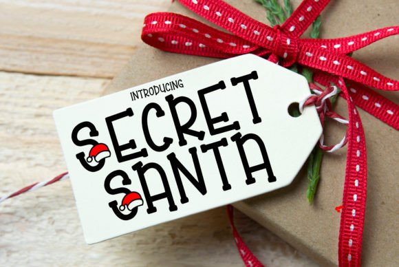 Secret Santa Font for Holiday Design