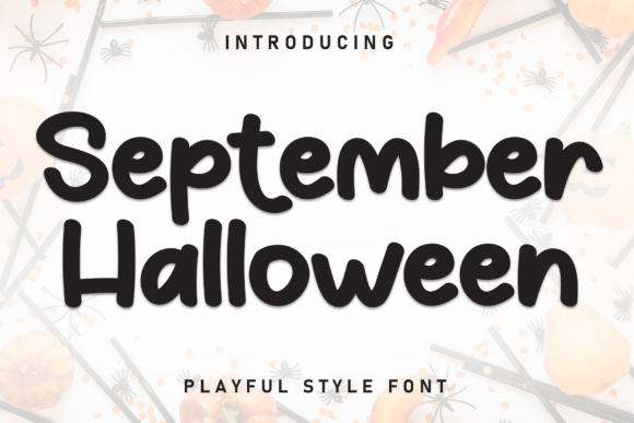 September Halloween Display Font for Digital Design and Web Experiences