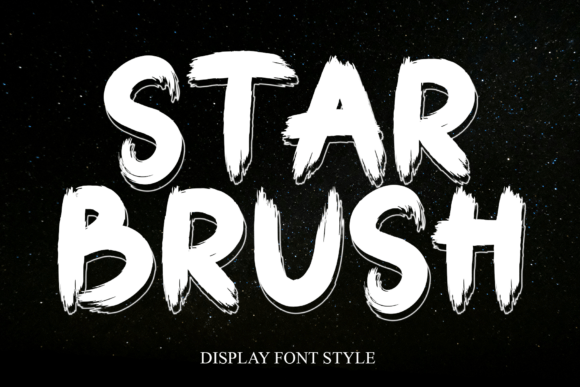 Star Brush Display Font for Modern Web Design Projects