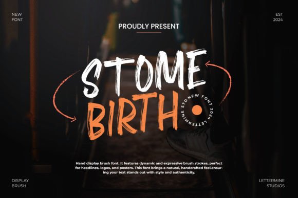 Stome Birth Font for Creative Projects