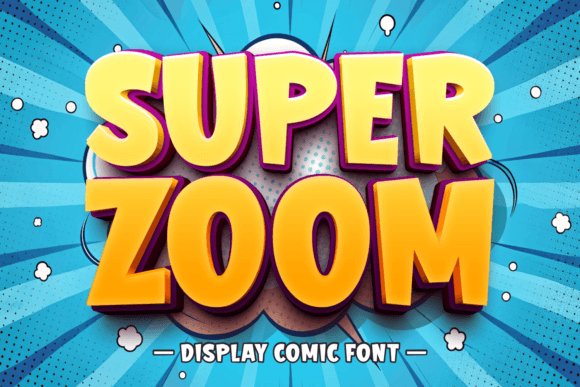 Super Zoom: A Bold Display Font for Creative Projects
