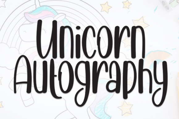 Unicorn Autography: Handwritten Display Font for Branding